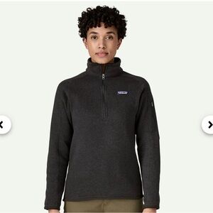 Patagonia Charcoal Quarter-Zip Fleece
